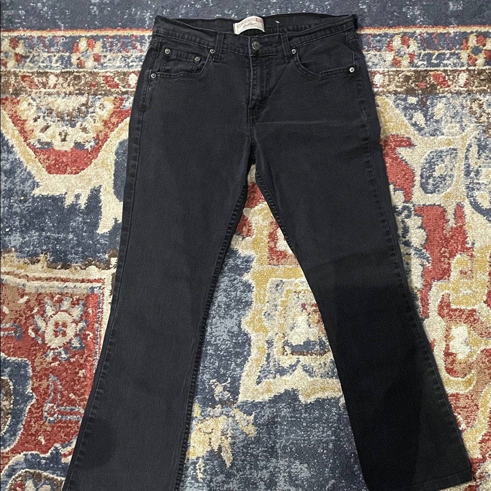 Levi's Women's Dark Gray/Black Boot Cut Jeans